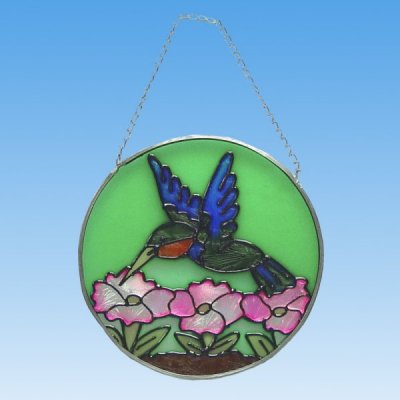 HBJ39993 Hummingbird Glass Sun Catcher